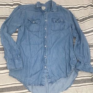 Loose denim top